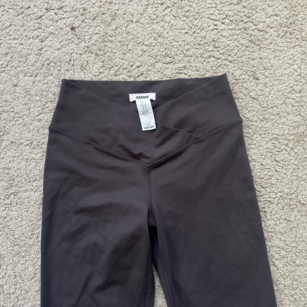 Garage grey crossover leggings flare